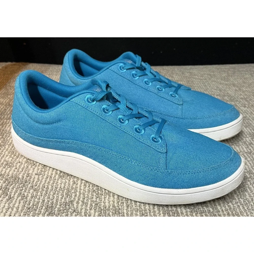 Allbirds Shoes‎ Mens Size 12 Blue Organic Cotton Low Top Lace Up Casual Sneakers